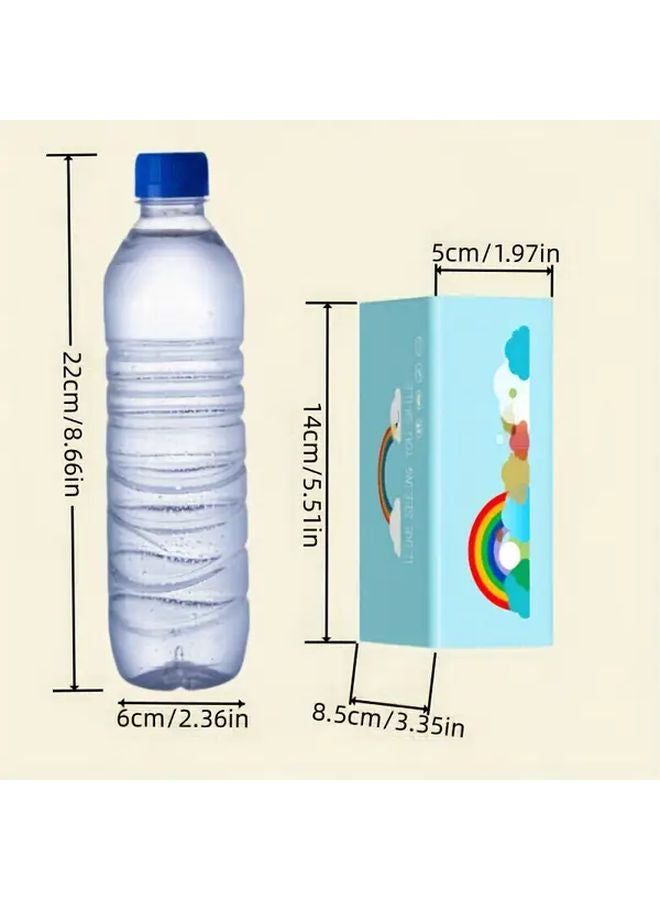 8 Pack Disposable Napkins Rainbow Cloud Print 4 Ply 280 Sheets Tear Resistant - Image 3